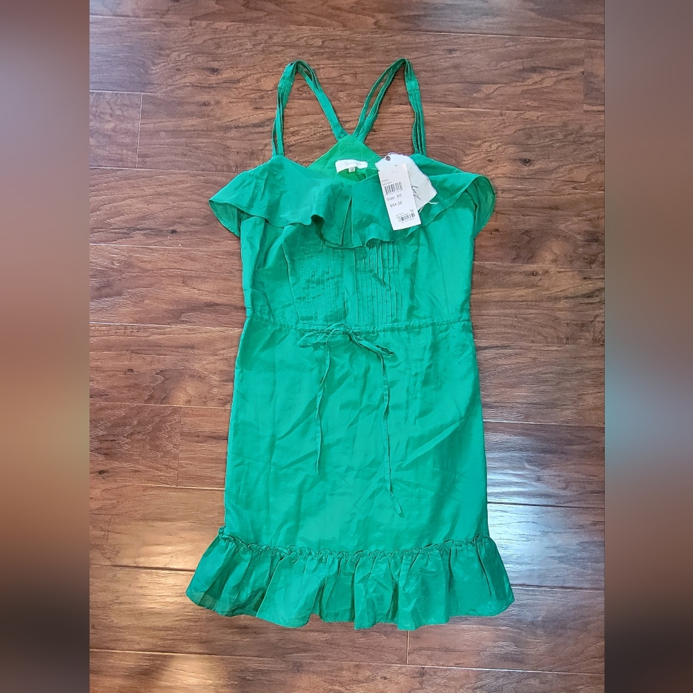 Sugar Lips Ruffle Sundress NWT Never Worn Size XS Green